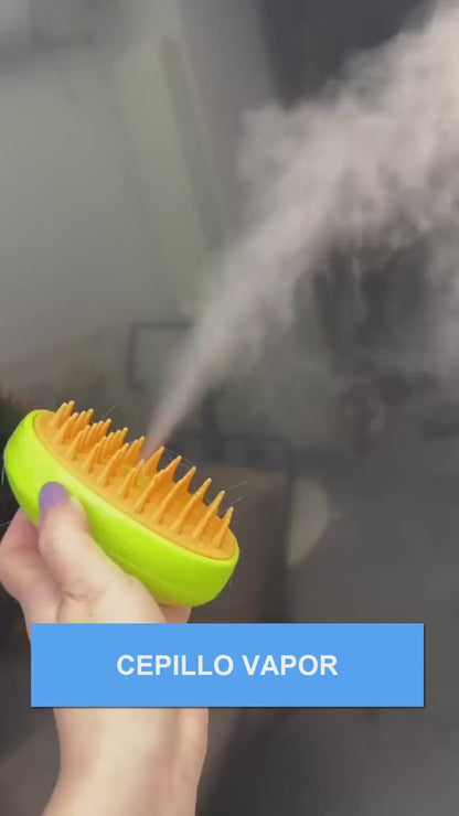 🐾 Cepillo Peine con Vapor 3 en 1 para Gato